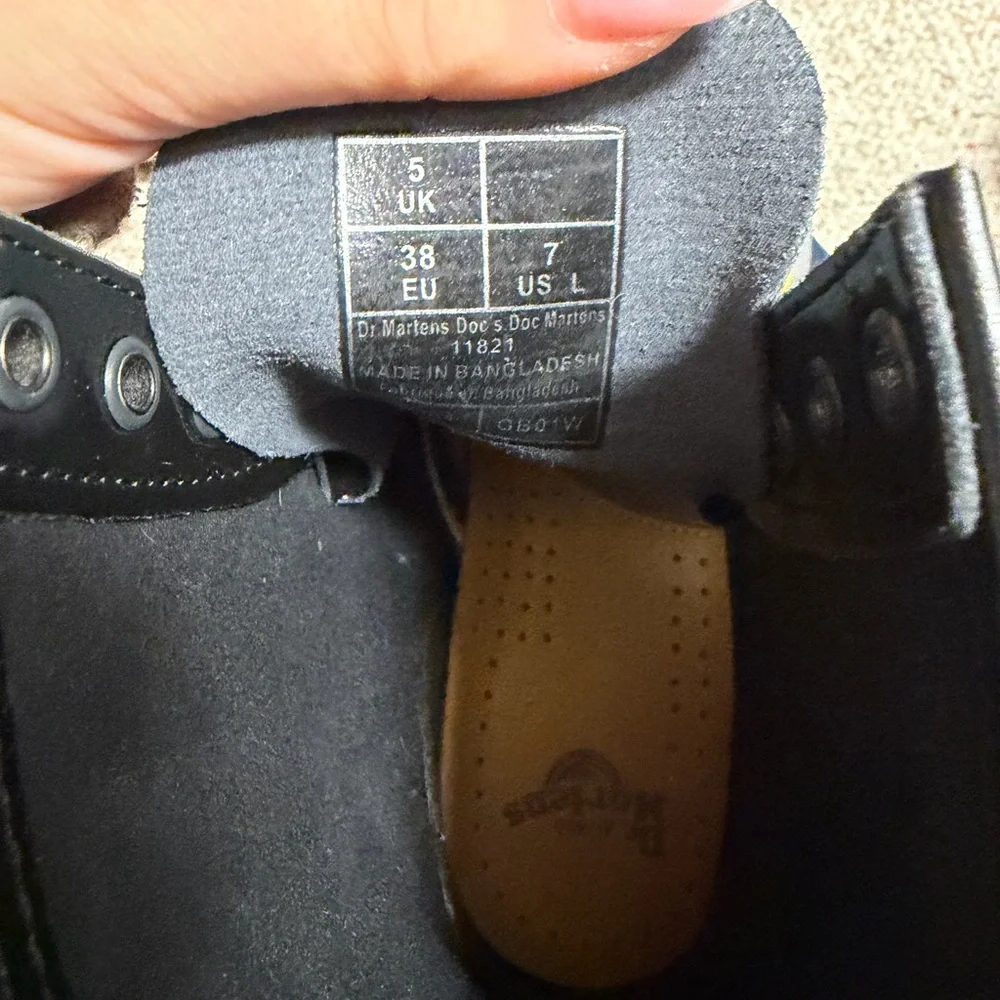 Dr. Martens Black Leather Boots - Picture 4 of 5